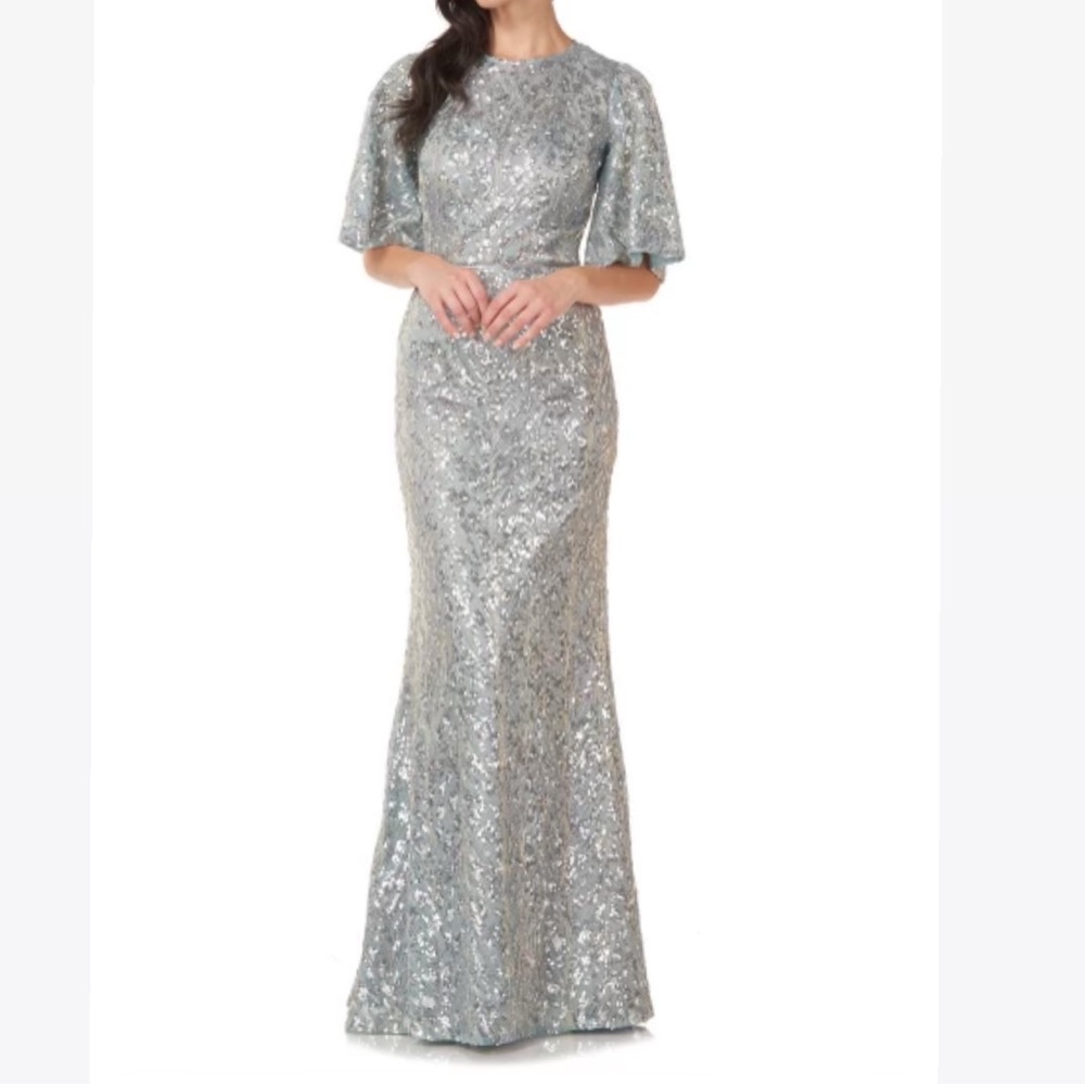 Sequin silver dress